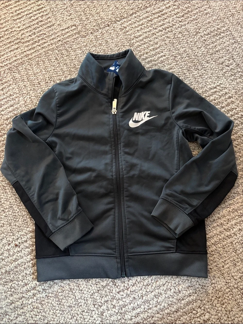 Nike Black Jacket with White Swoosh